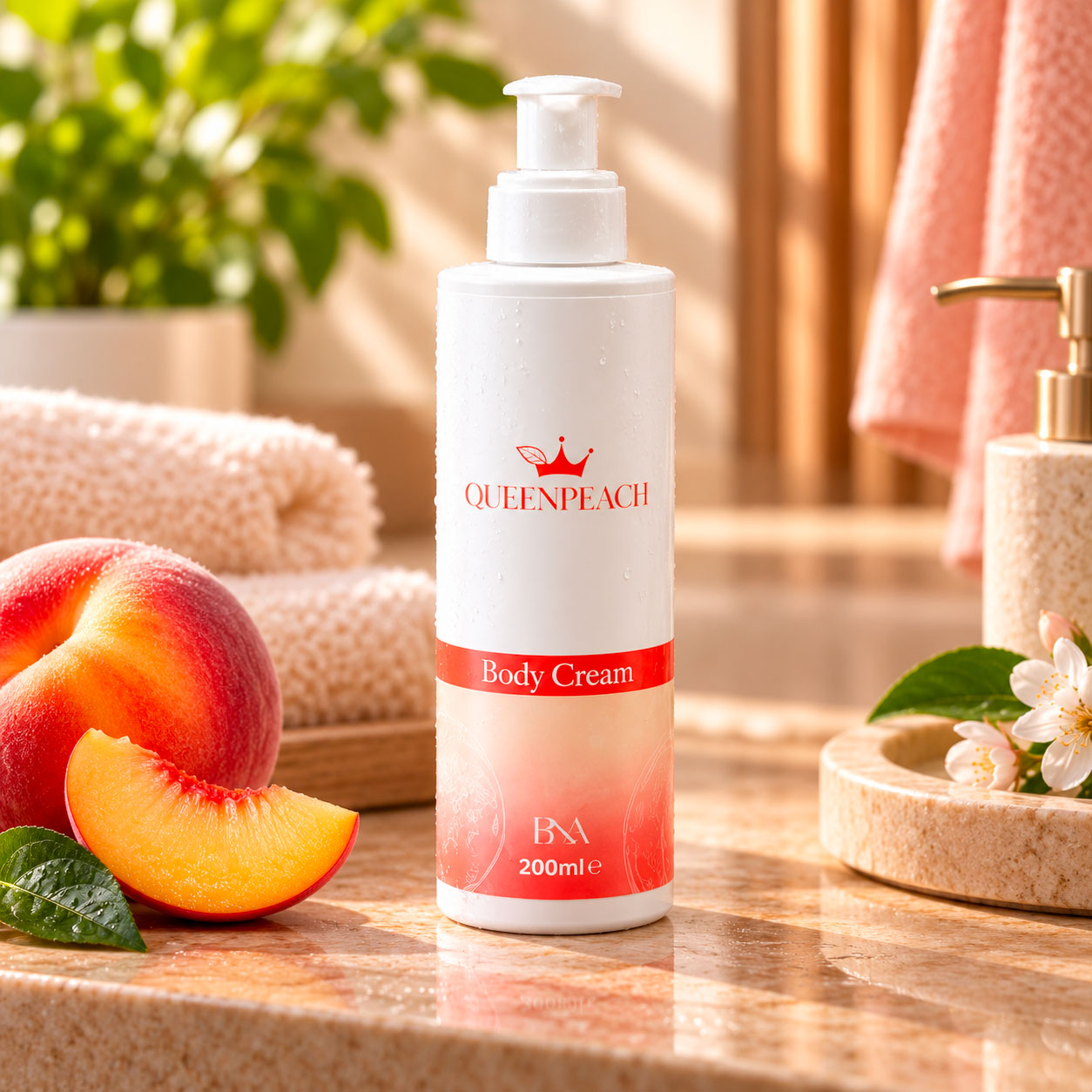 Body cream queen peach - 400 ml